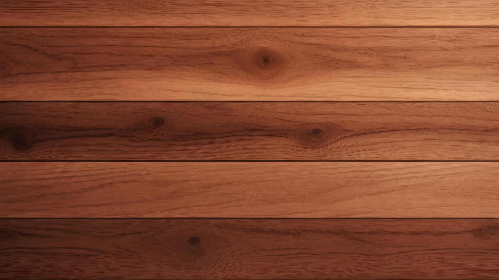 Closeup of polished wood with soft warm light. photo