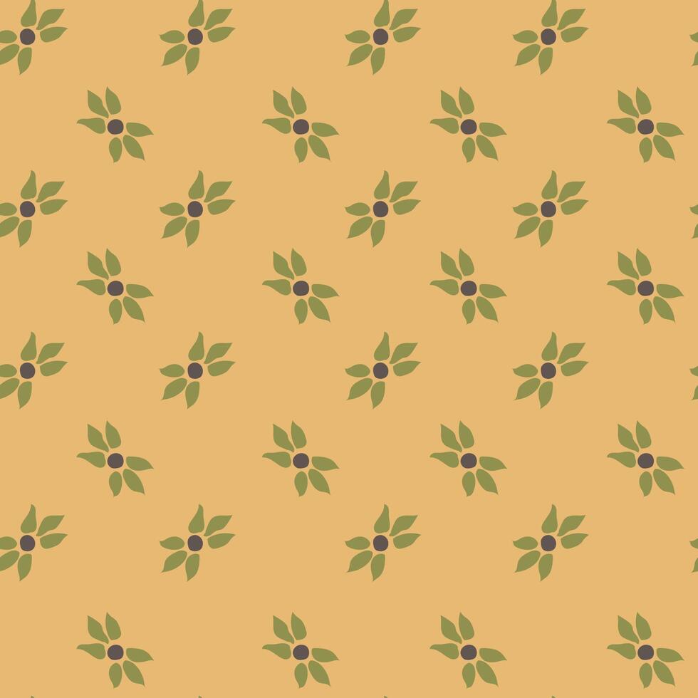 Flourishing minimalist composition, flower print vector