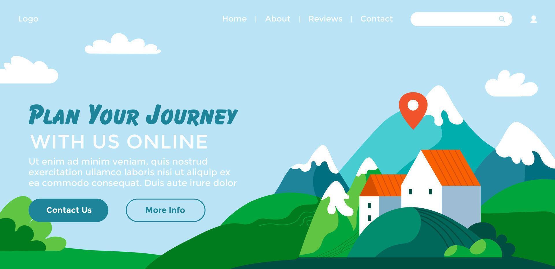 Best Trip Selection Travel Web Banner vector