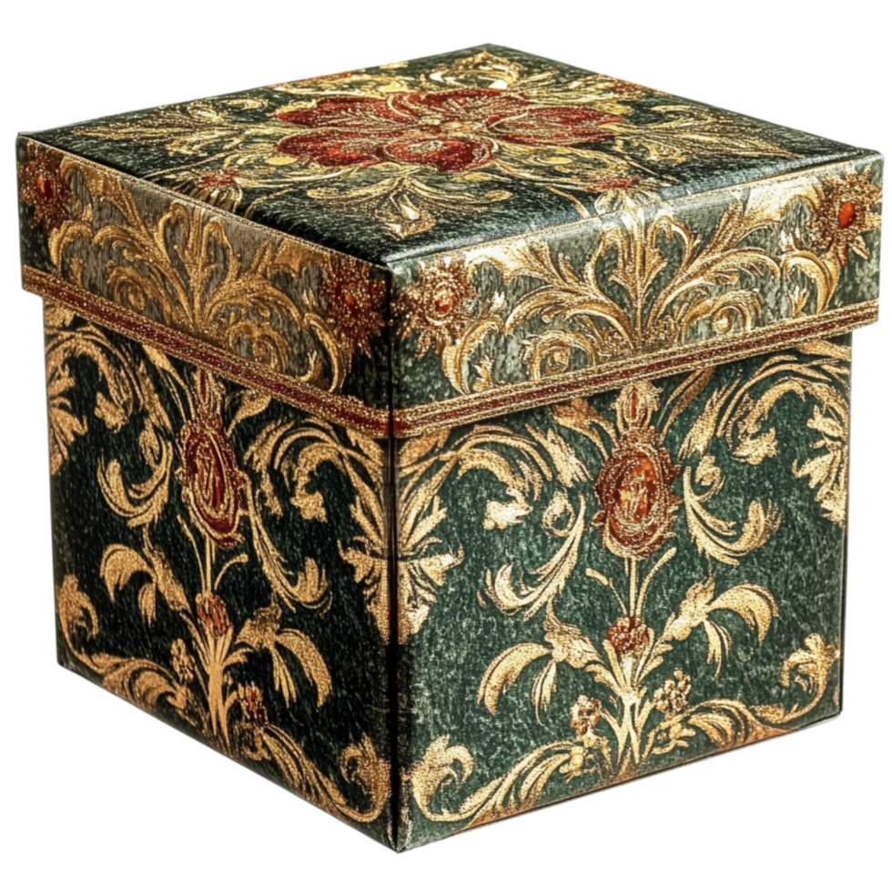 a green and gold box png