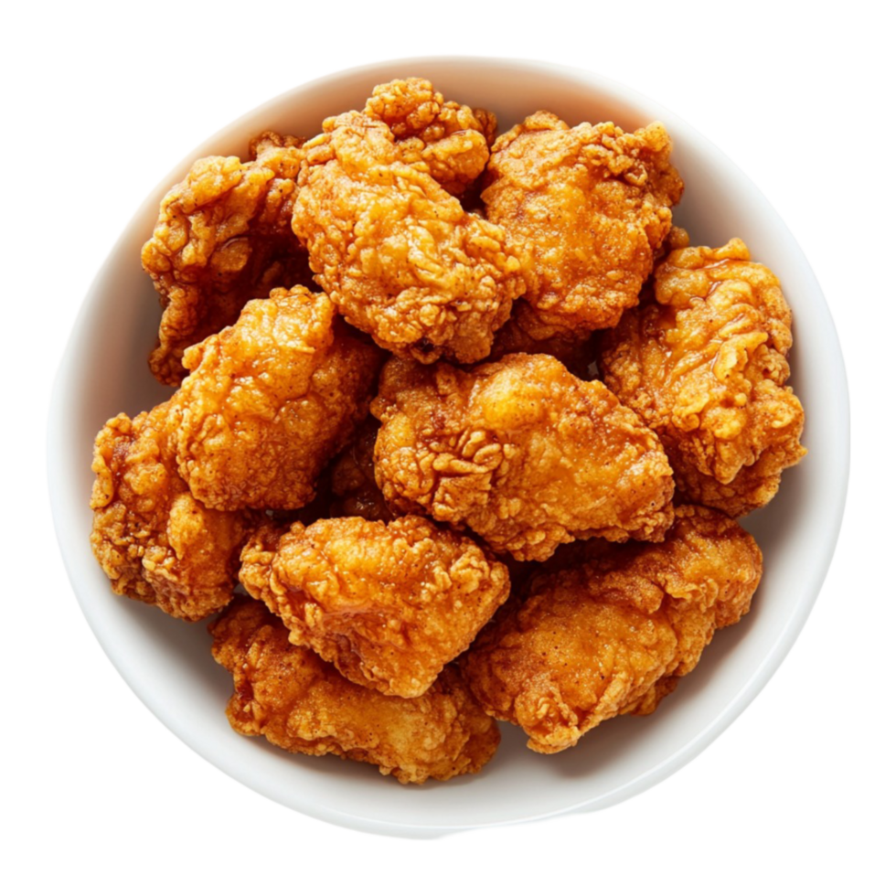 chicken nuggets in a bowl png