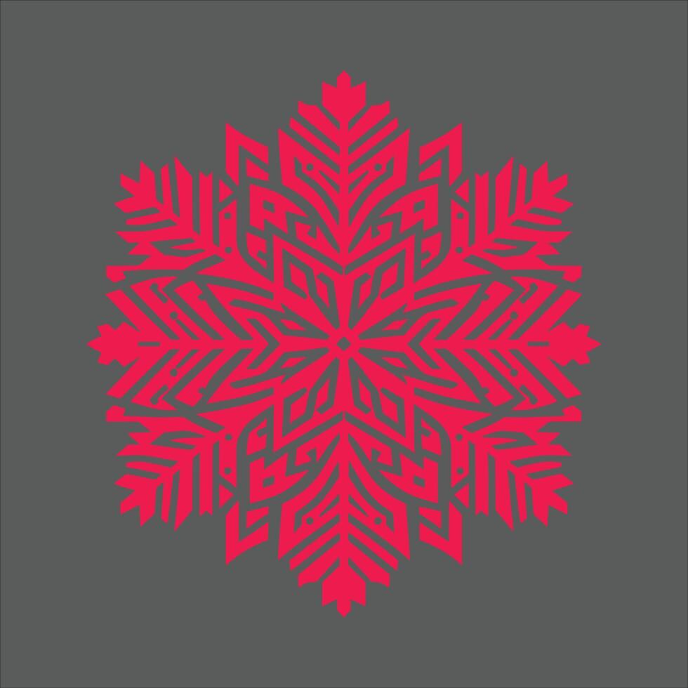 Snowflake Snow Flake Black Silhouette Mandala Flower Free Merry Christmas Special Illustration vector