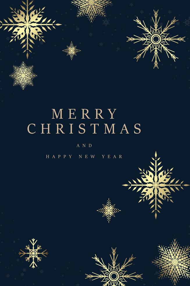 Luxury snow flakes frame for Christmas and New Year with small snow flakes, illustration, and A banner of premium Christmas concepts, Luxury post card frame vector