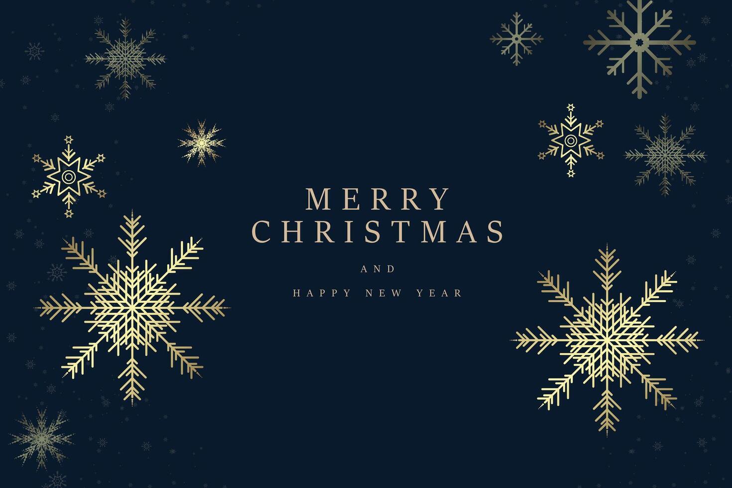 Luxury snow flakes frame for Christmas and New Year with small snow flakes, with dark banner of premium Christmas concepts, illustration vector