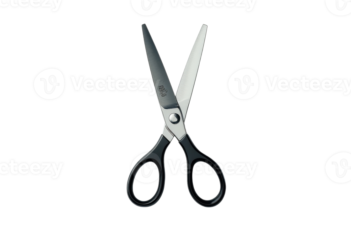 Scissors with stainless steel blades and ergonomic handles for precise cutting and crafting tasks png