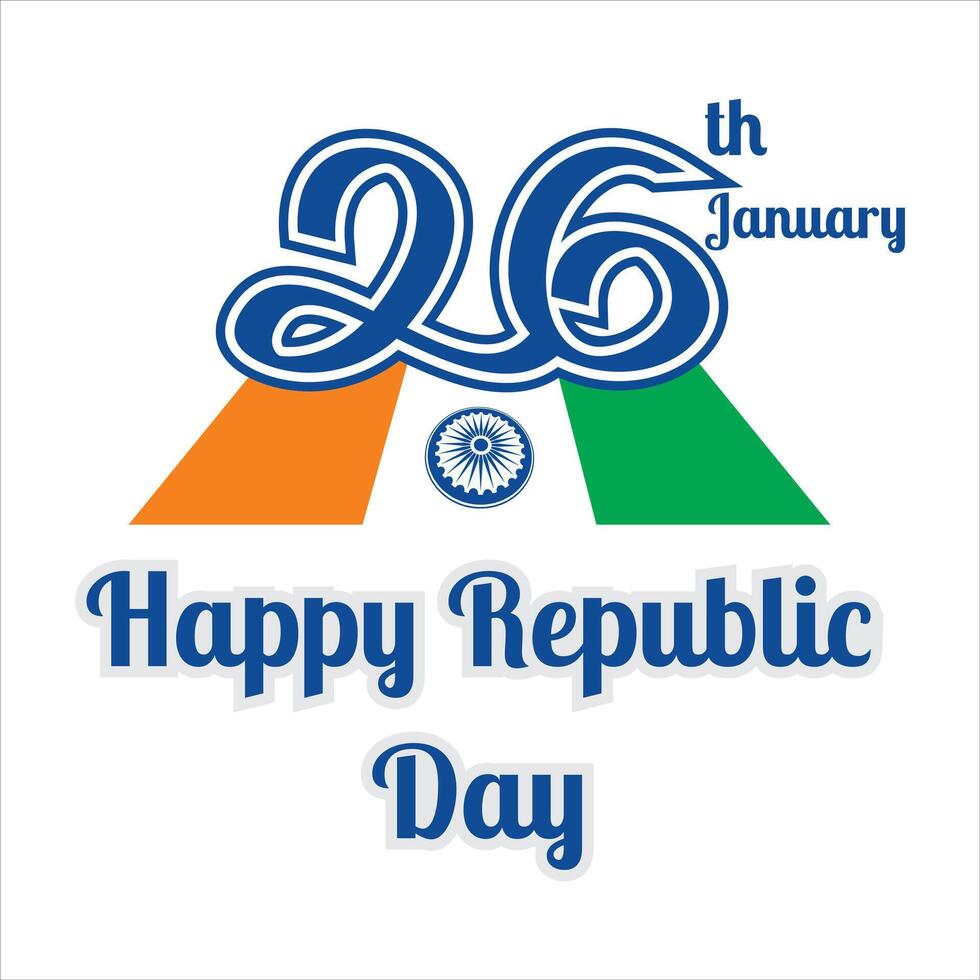 Happy India Republic Day Background Design Illustration, Indian Republic Day Celebration Background vector