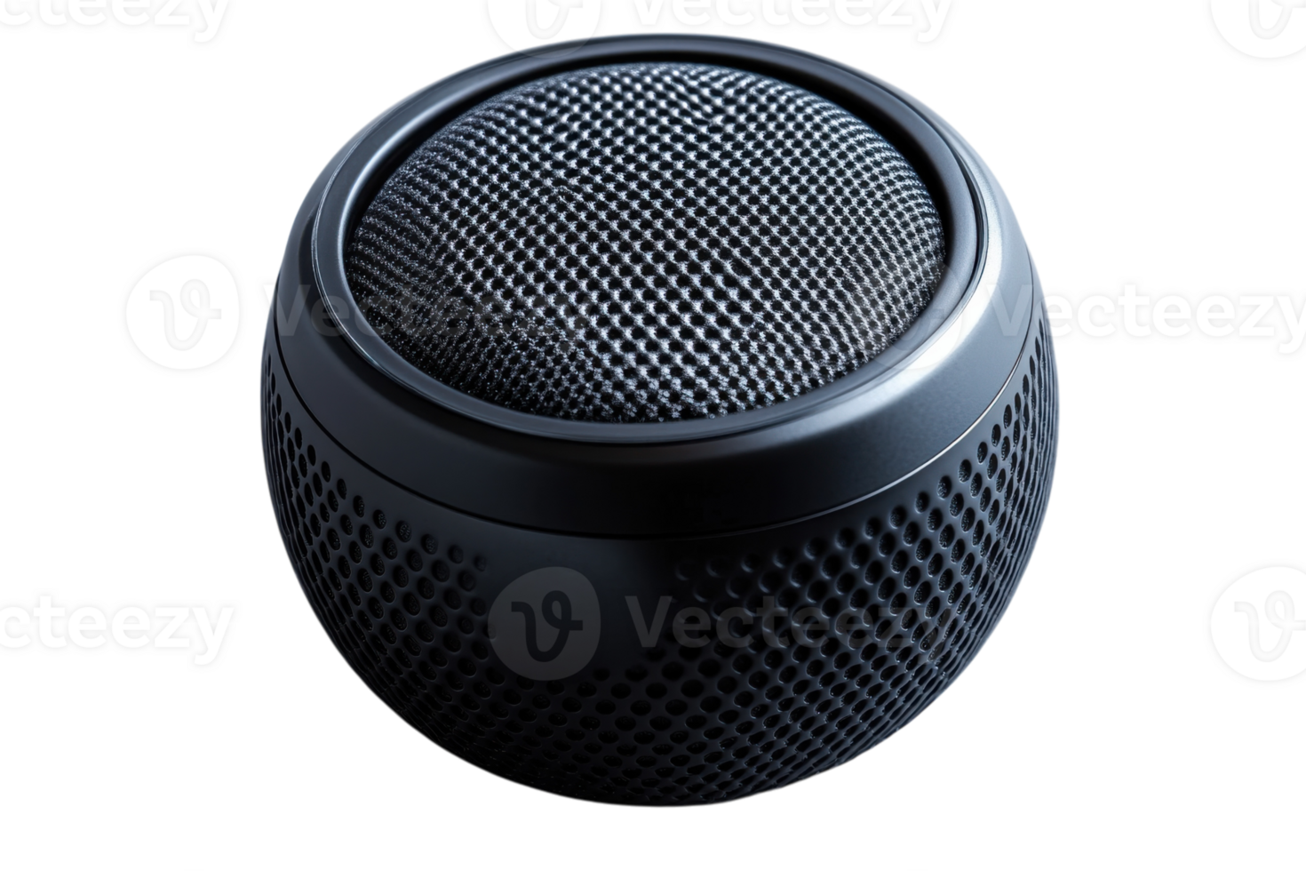 Compact black speaker designed for high-quality sound delivery in various environments and settings during music playback png