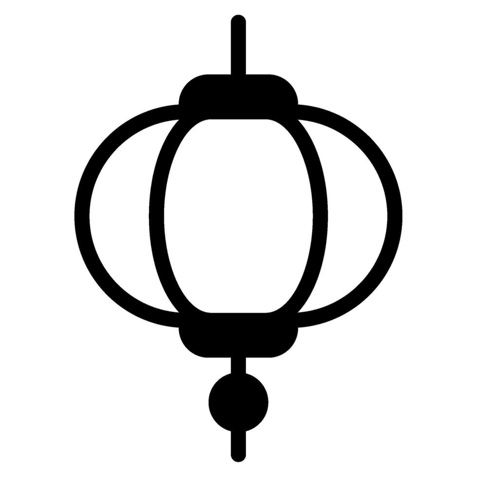 Lantern Chinese New Year icon Illustration vector