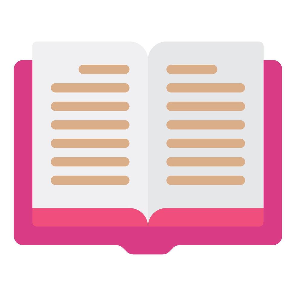 Reading Hobby object icon illustration vector