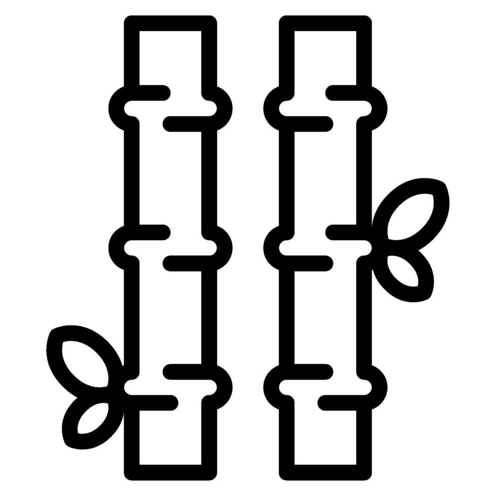 Bamboo Chinese New Year icon Illustration vector