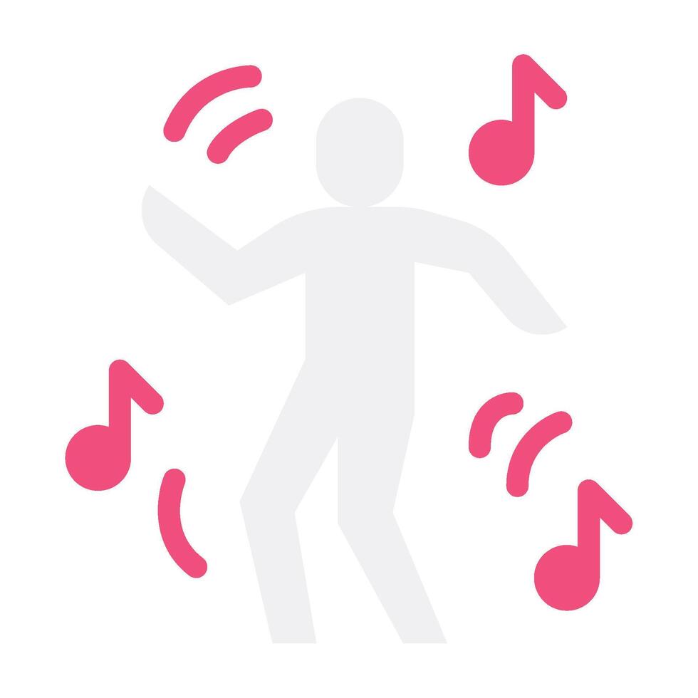 Dancing Hobby object icon illustration vector