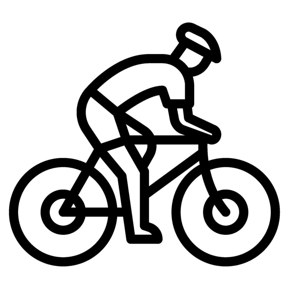 Cycling Hobby object icon illustration vector