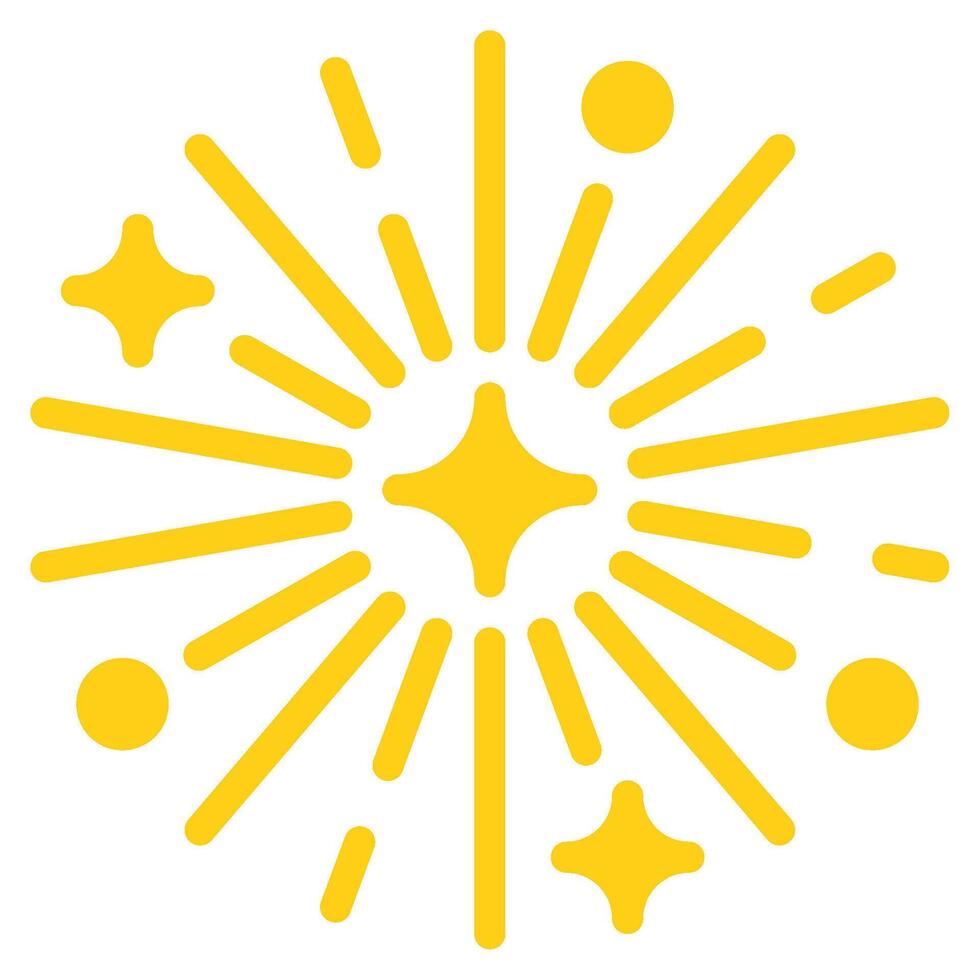 Fireworks Chinese New Year icon Illustration vector