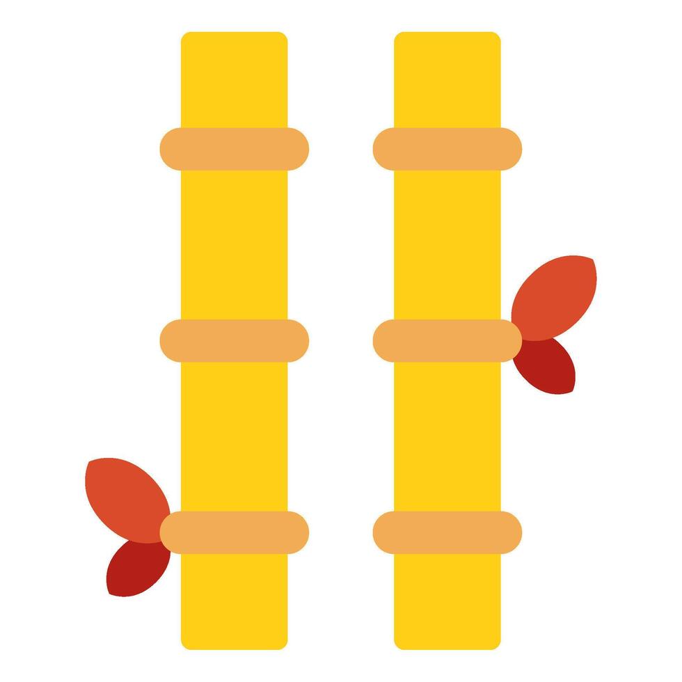 Bamboo Chinese New Year icon Illustration vector
