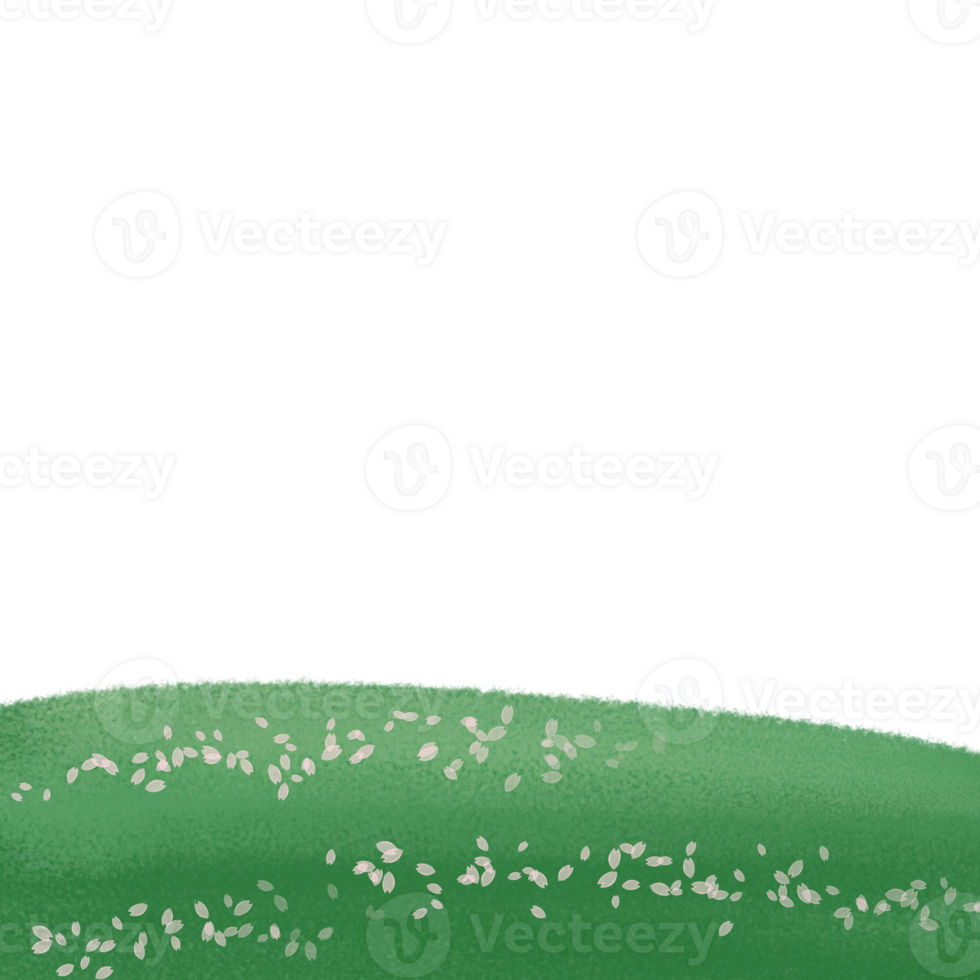 Green Flowers Landscape png