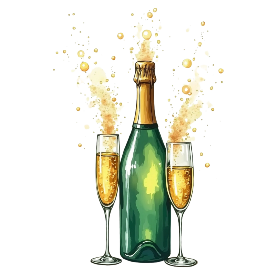 bottle of white wine png
