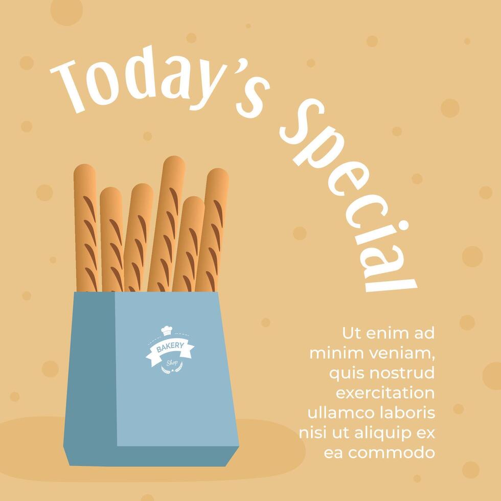 Happy Tuesday Croissant Offer vector