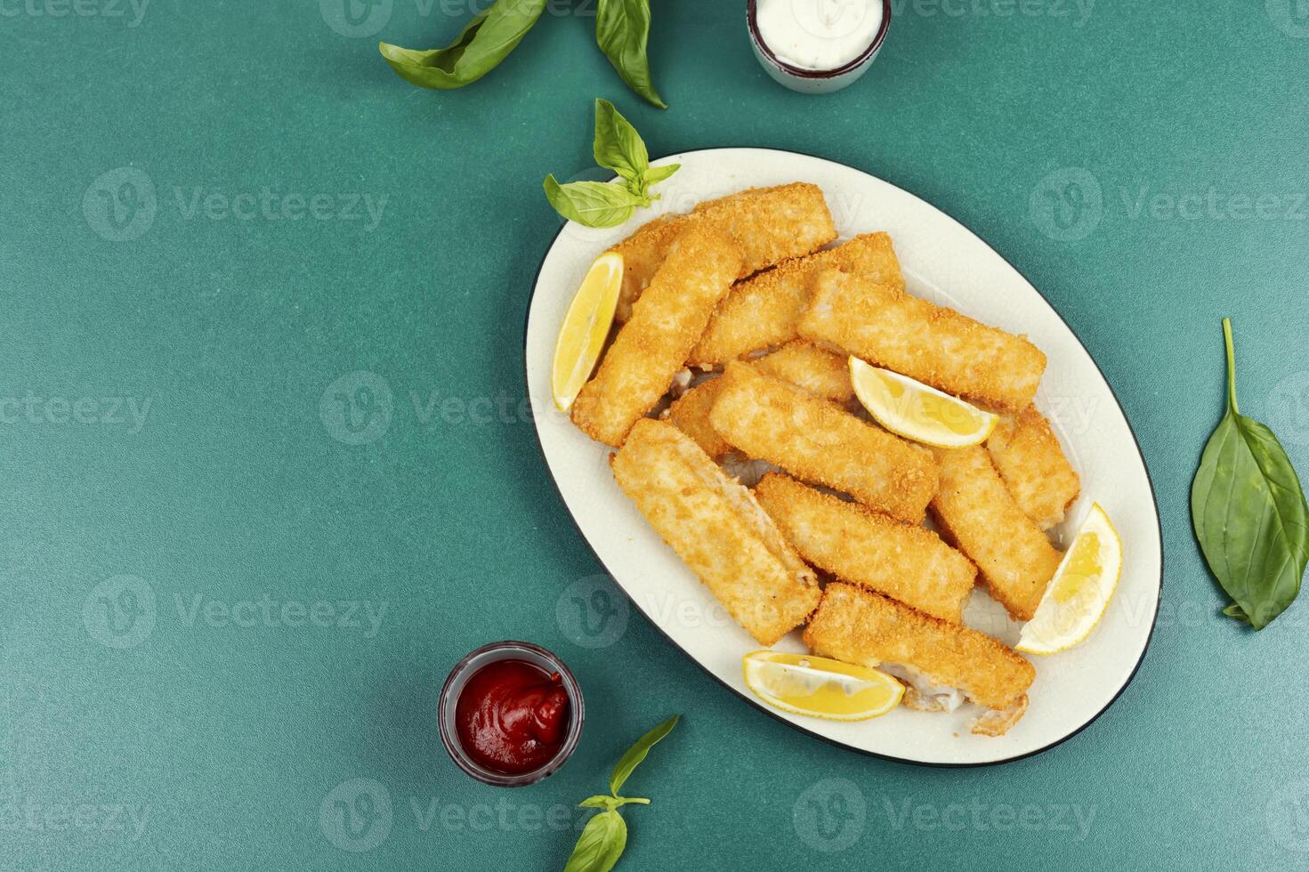 Cod fish nuggets photo