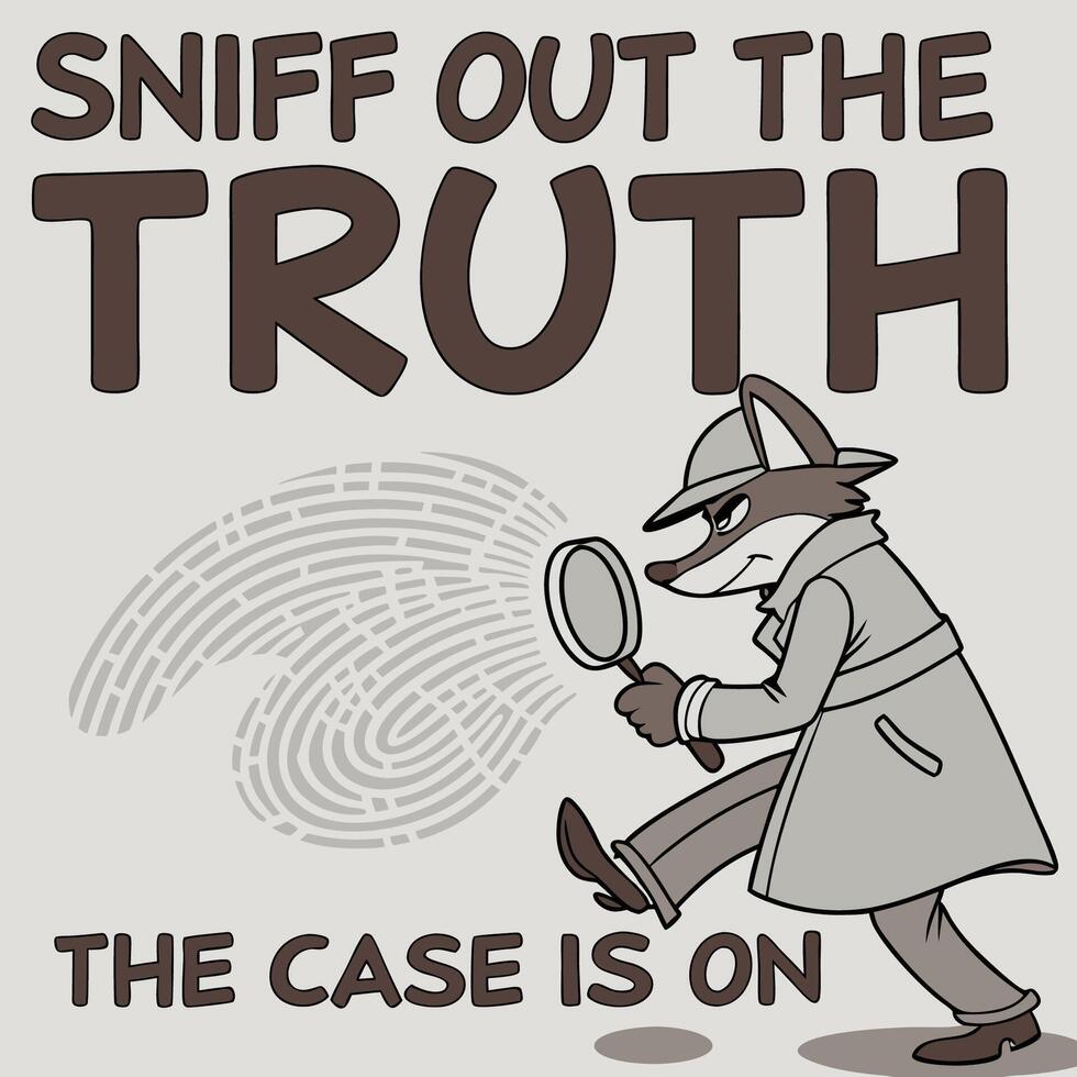 SNIFF OUT THE TRUTH vector