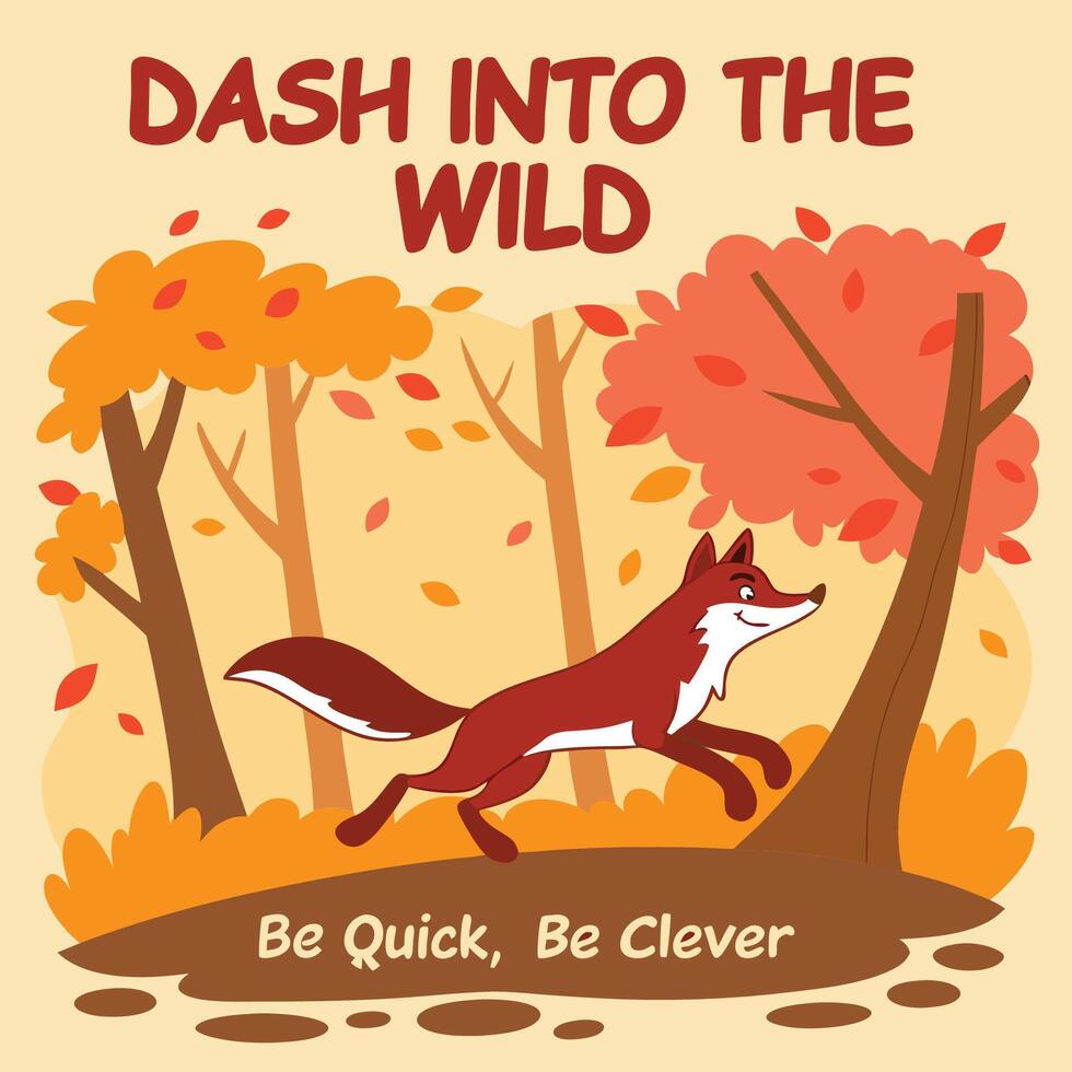 DASH INTO THE WILD vector