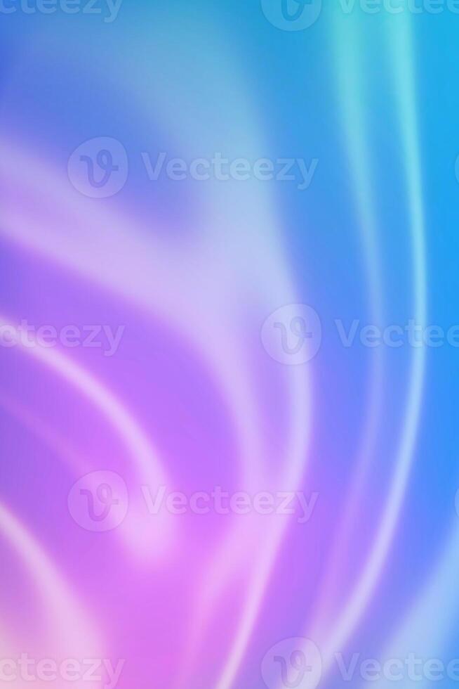 Calm horizontal background with blue and pink gradient and smooth white lines. photo