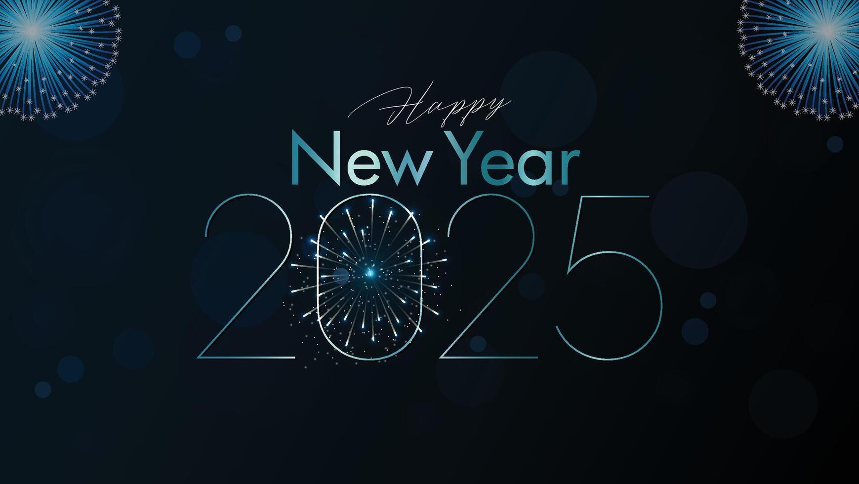 Happy New Year - Happy New Year Design Background with fireworks vector