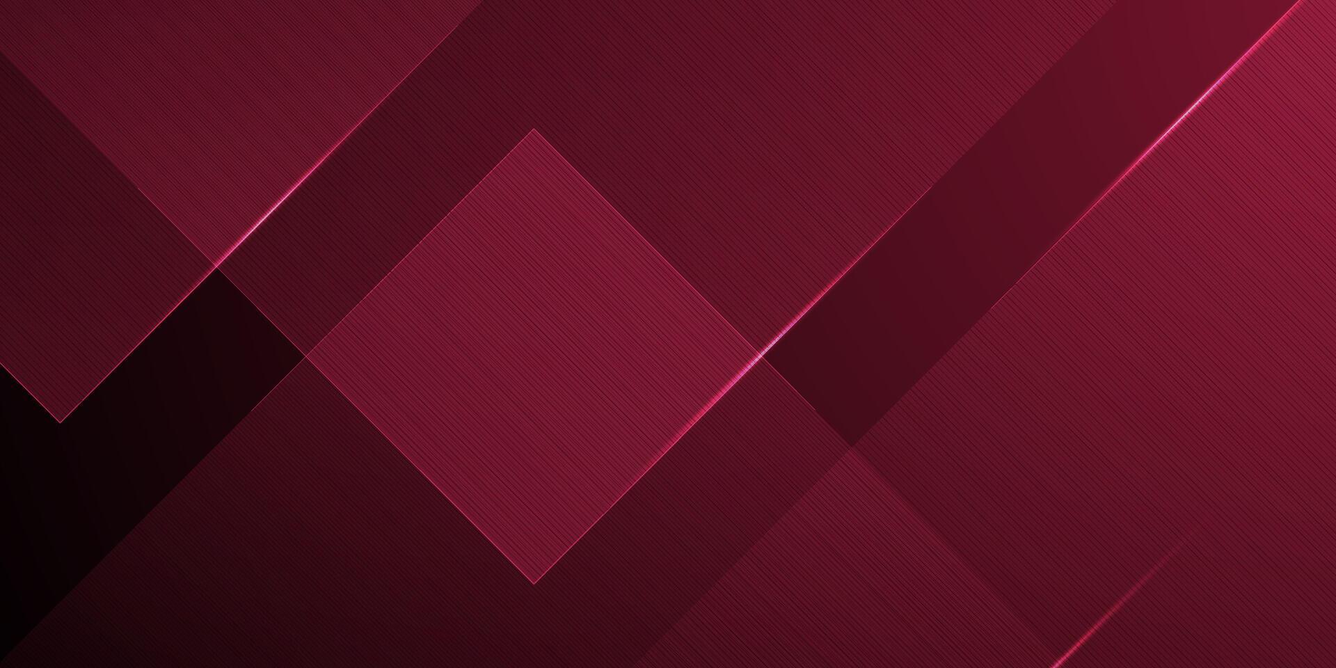 Futuristic abstract dark red gradient illustration background with 3d look and simple line pattern. Cool design and luxury. vector