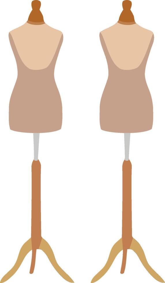 tailor's dummy to build and sew clothes suits- vector