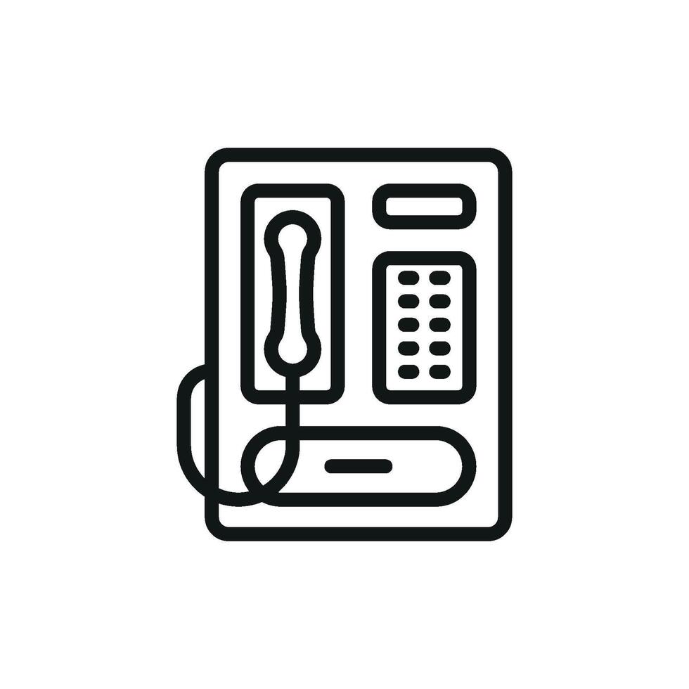 Telephone icon design inspired by cutting-edge trends and simplicity concept graphic vector