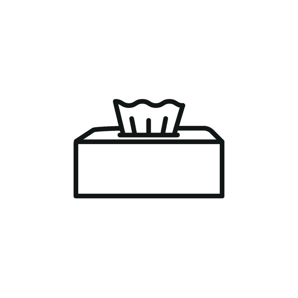 Modern concept graphic featuring a tissue icon design in simplicity vector
