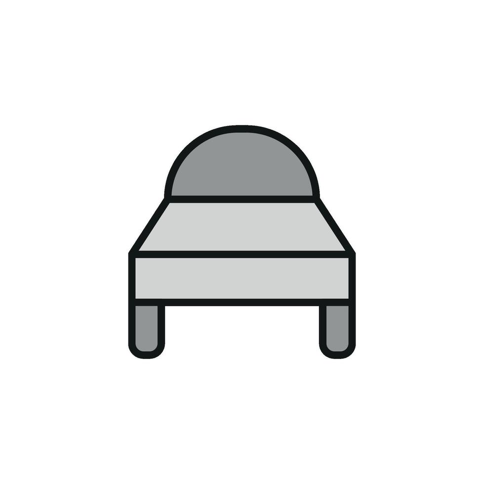 Icon concept displayed in a modern and simple bed graphic design vector
