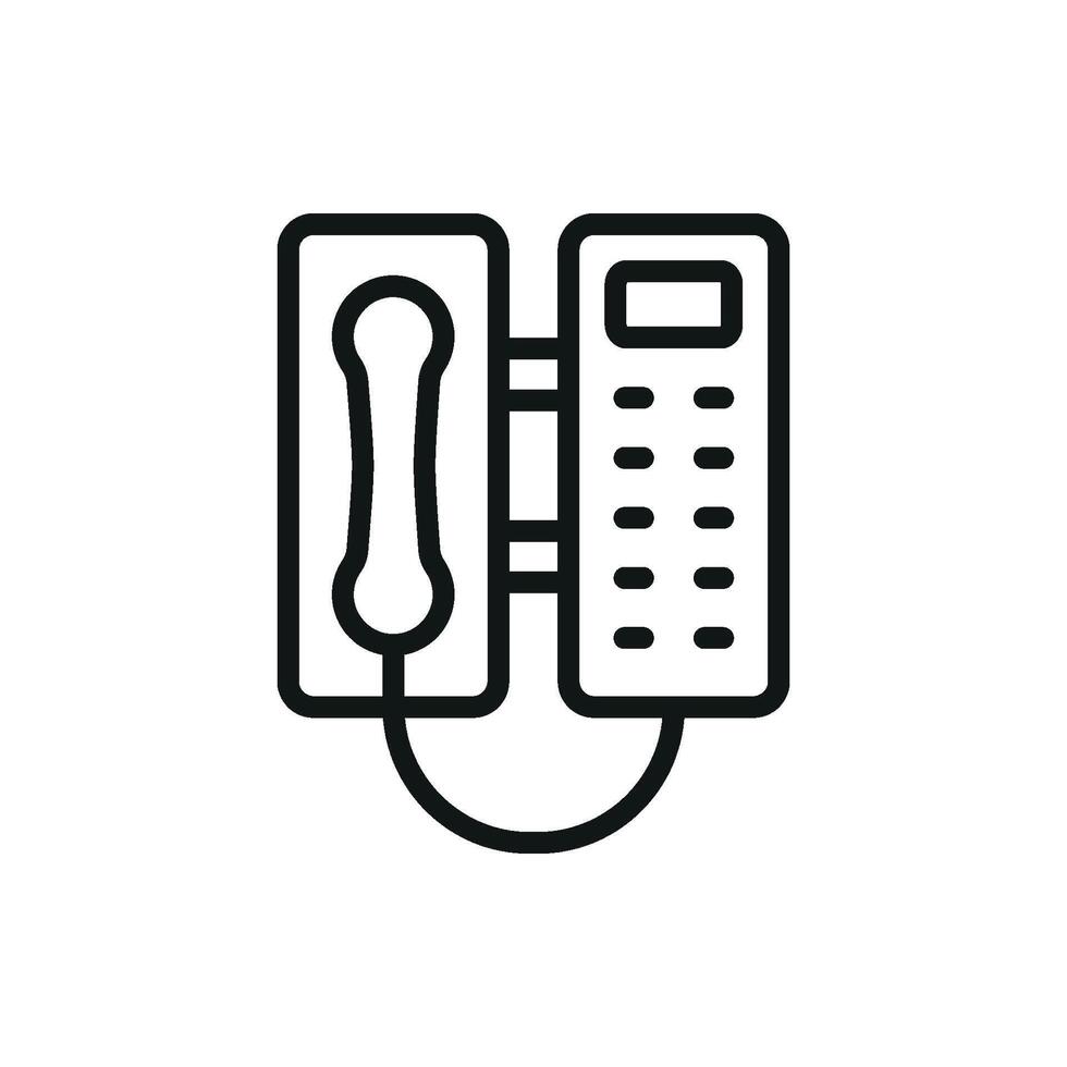 Telephone icon design reflecting modern functionality with minimalist appeal concept graphic vector