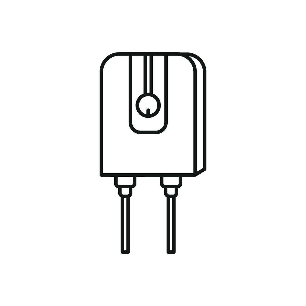 Water heater design expressed through a simple and modern icon graphic concept vector