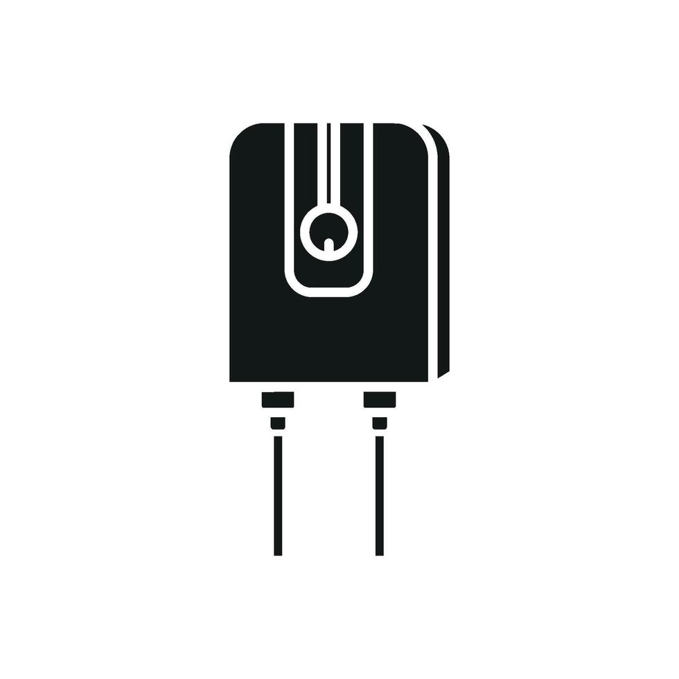 Water heater concept highlighted through a simple and modern icon design graphic vector