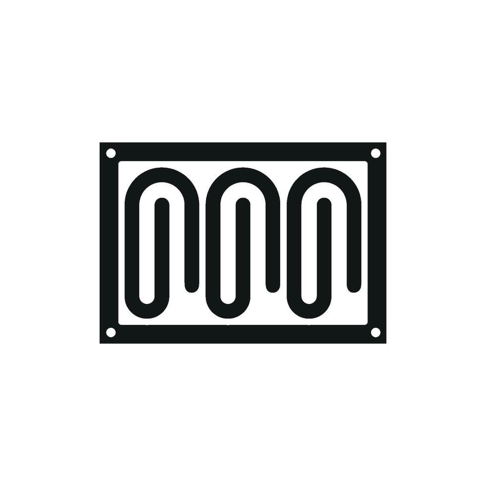 Modern graphic portraying a simple towel icon design concept vector