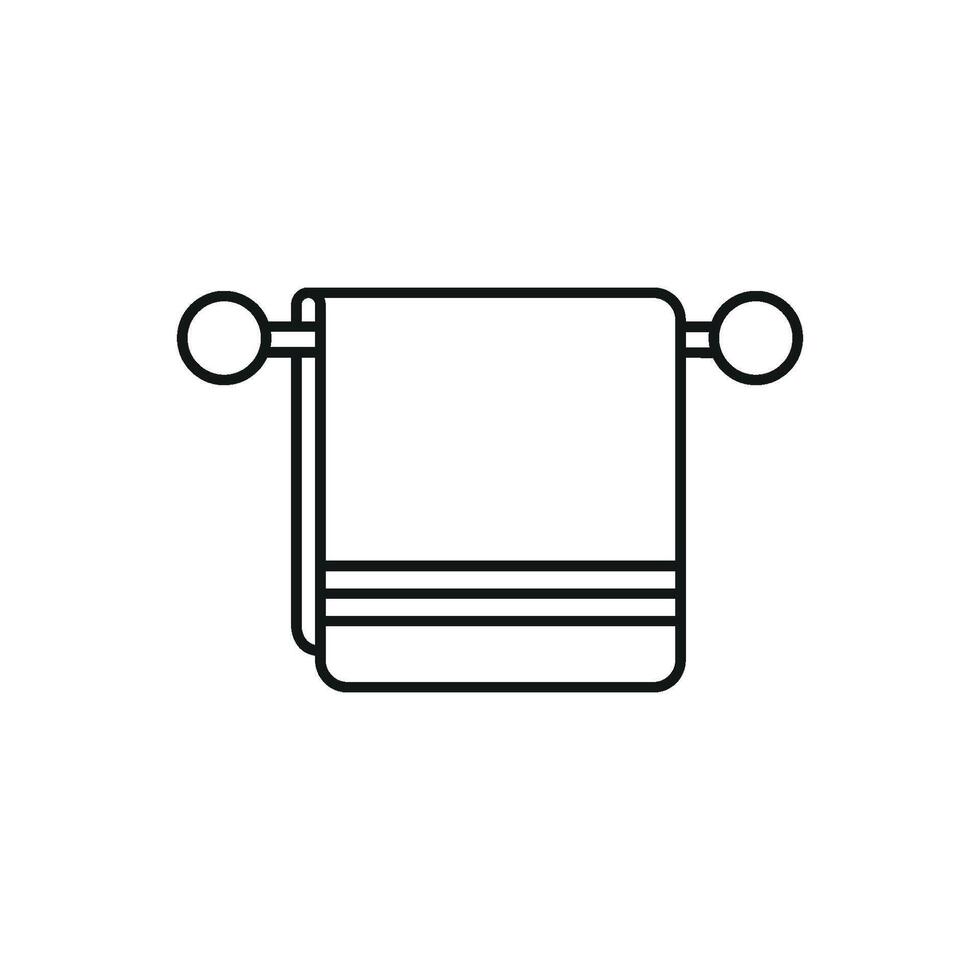 Modern towel icon presented through a simple design graphic concept vector