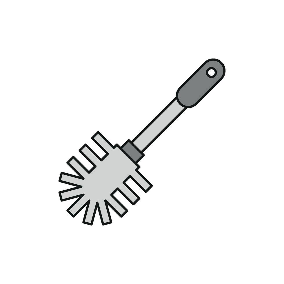 Toilet brushes icon design showcasing a sleek and hygienic minimalist aesthetic concept graphic vector