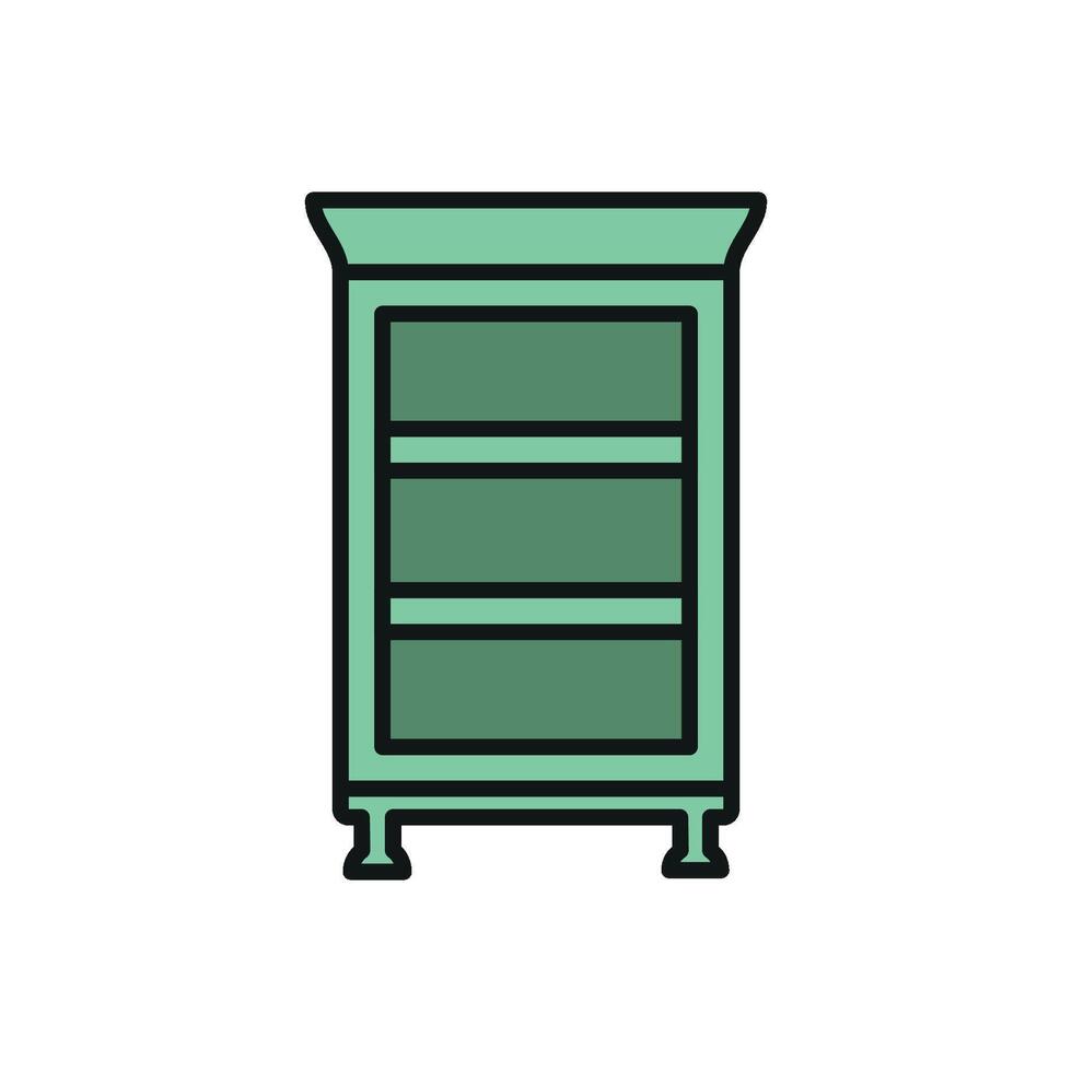 Book shelf icon design inspired by modern architectural trends concept graphic vector