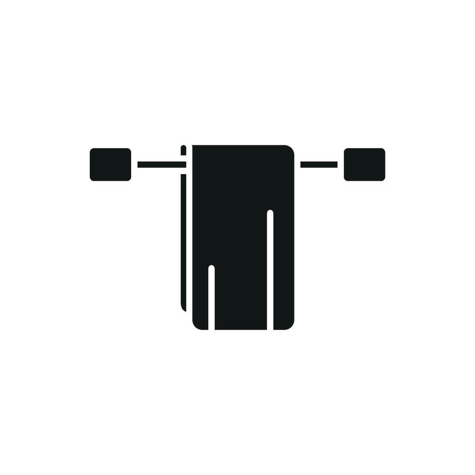 Icon design illustrating a modern and simple towel concept graphic vector