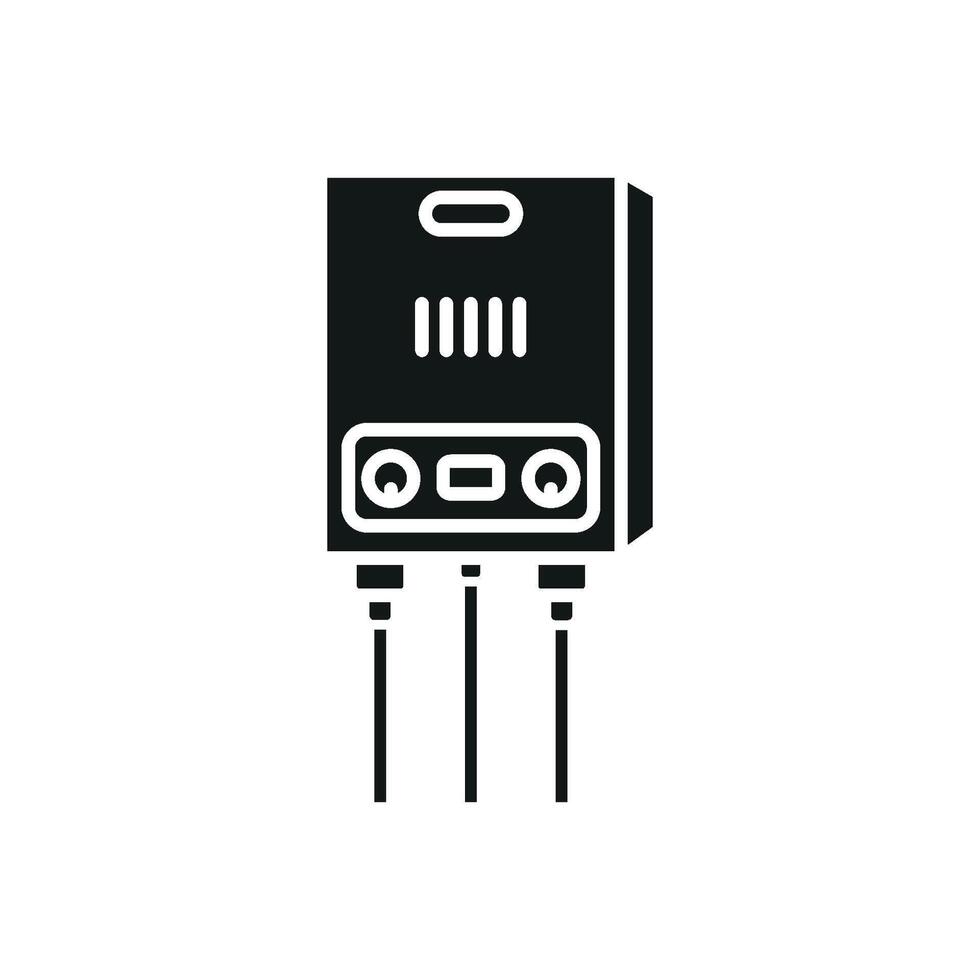 Icon concept displayed in a modern and simple water heater graphic design vector