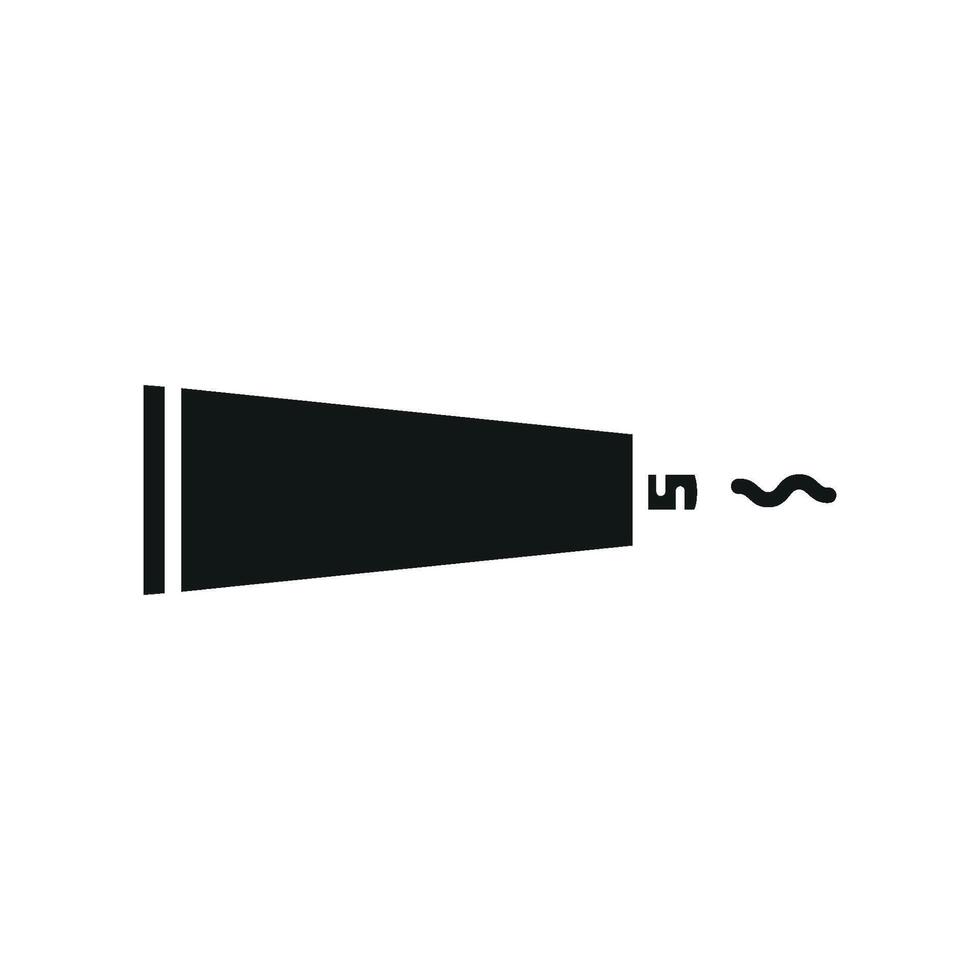 Modern graphic portraying a simple toothpaste icon design concept vector