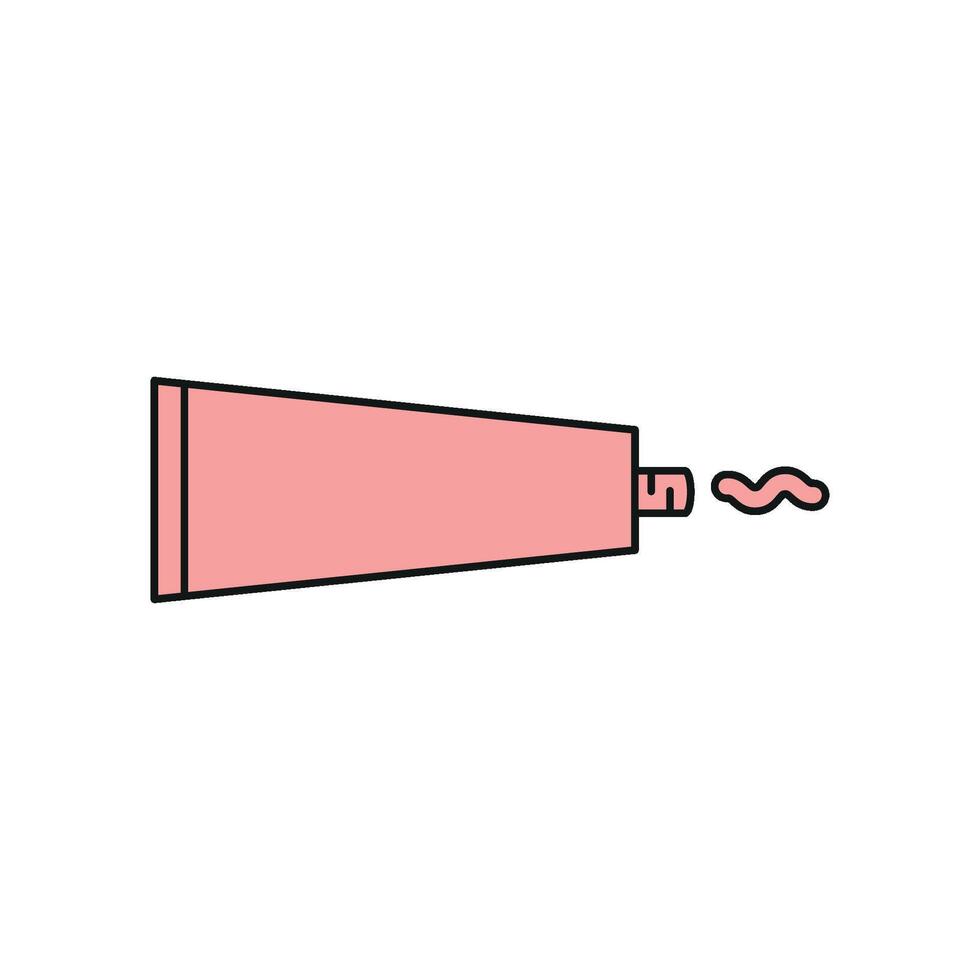 Modern concept graphic featuring a toothpaste icon design in simplicity vector