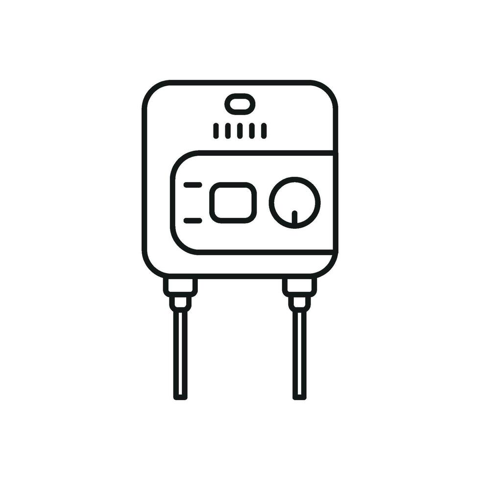 Water heater icon graphic expressing a simple modern design concept vector