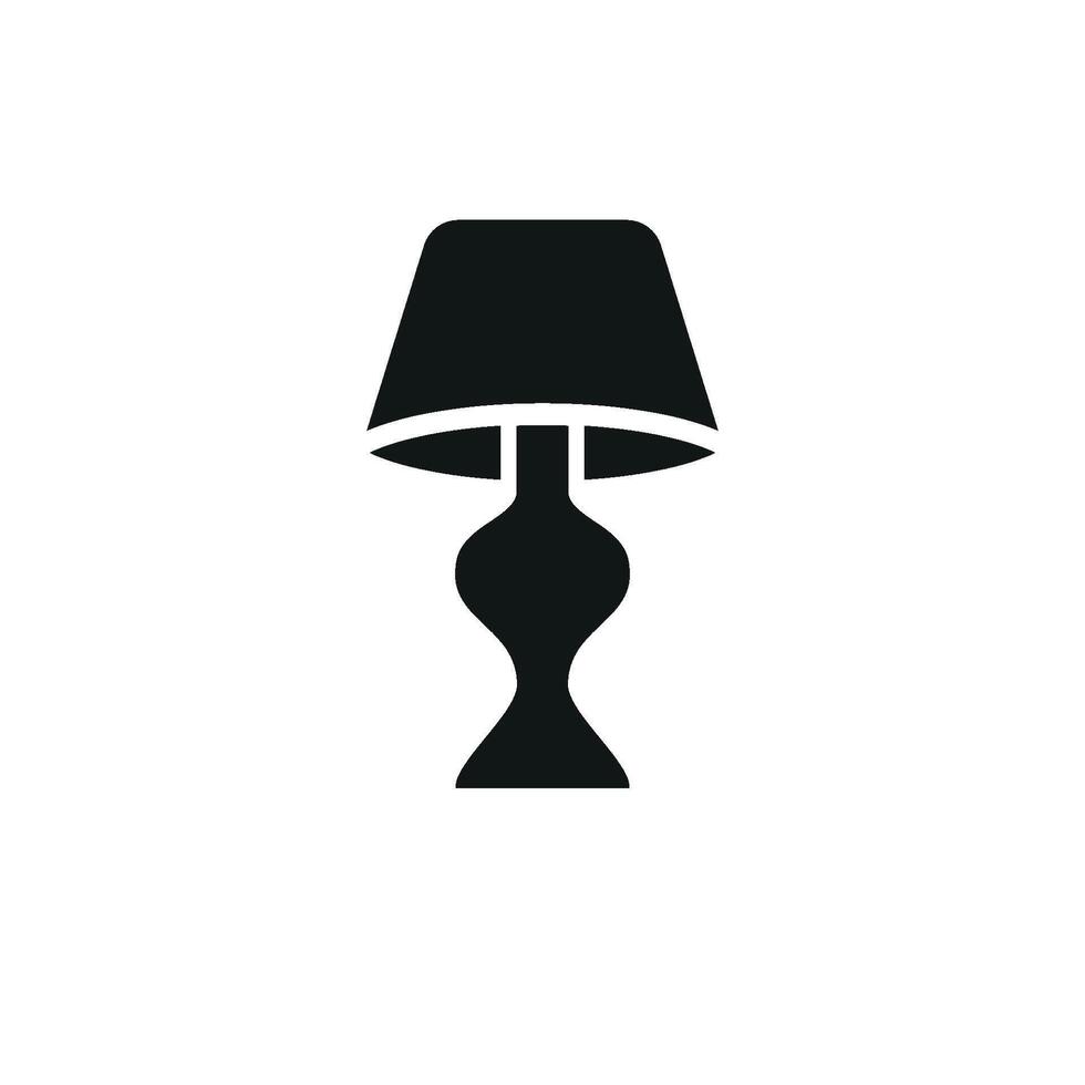 Icon design illustrating a modern and simple night lamp concept graphic vector