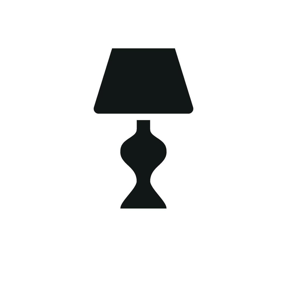 Night lamp concept highlighted through a simple and modern icon design graphic vector
