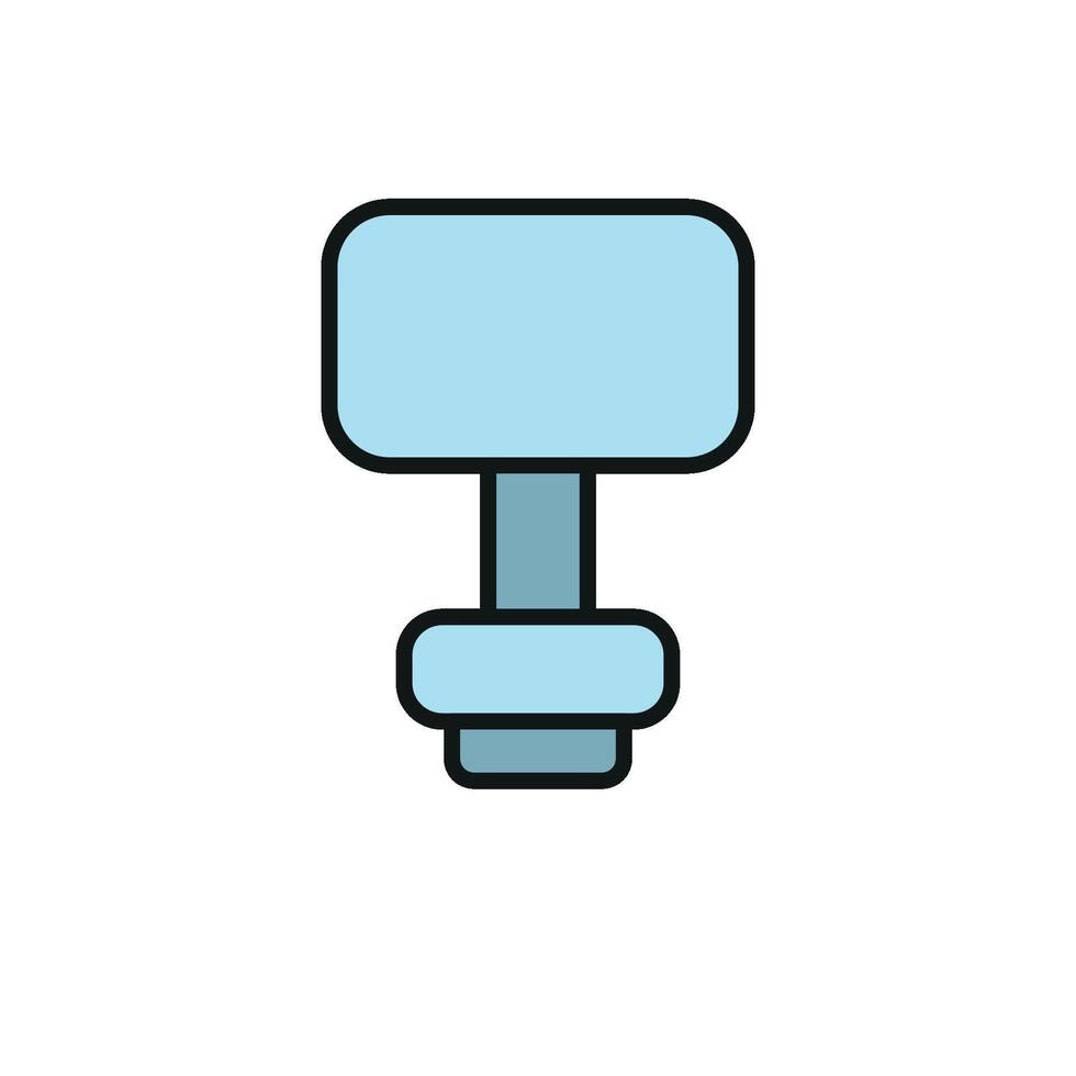 Night lamp icon design showcasing a simple and modern concept graphic vector