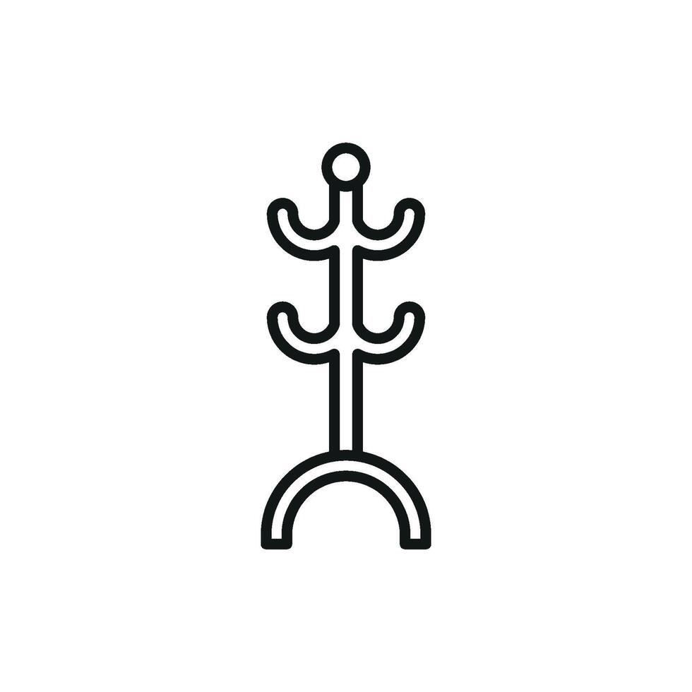 Modern concept graphic featuring a hanger icon design in simplicity vector