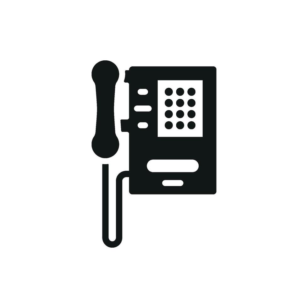 Telephone icon design with a focus on usability and modern design concept graphic vector