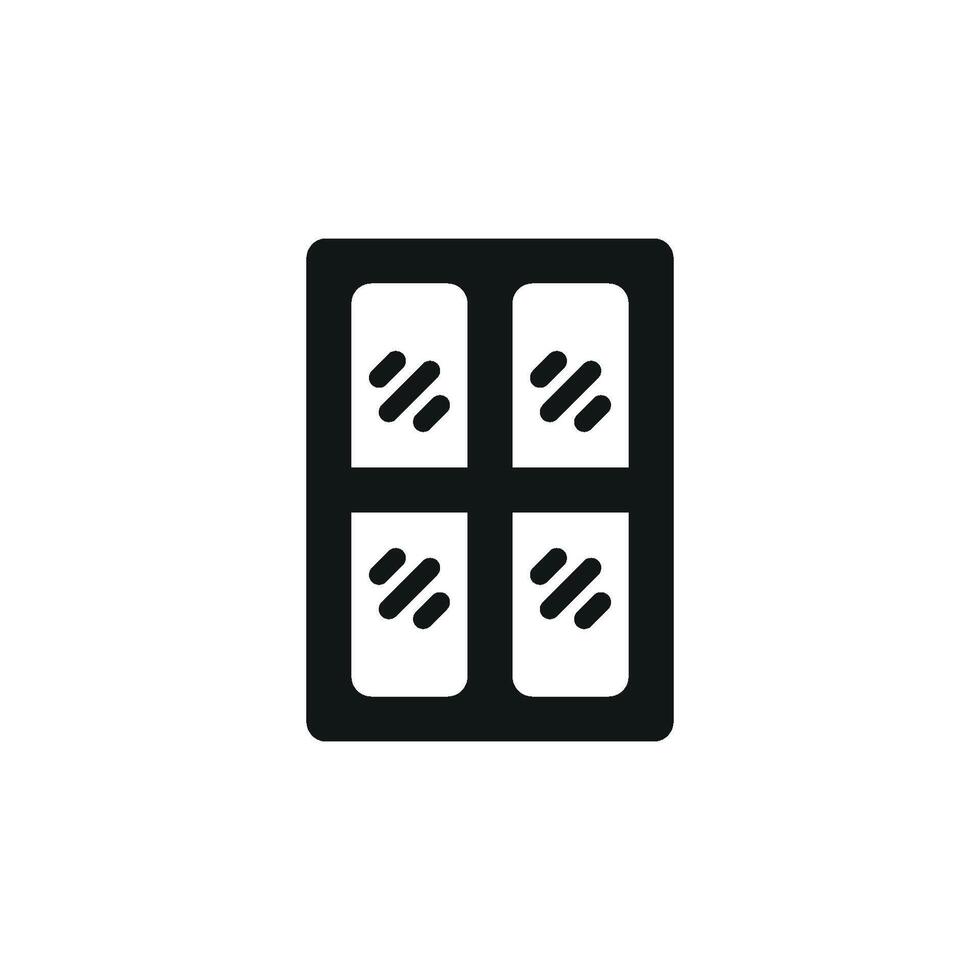 Window icon design celebrating timeless simplicity and modern sophistication concept graphic vector