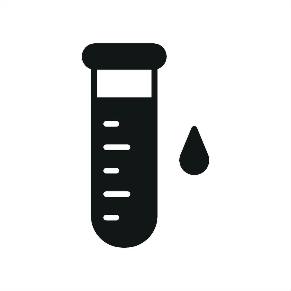 Test tube icon design inspired by contemporary scientific visuals and trends concept graphic vector